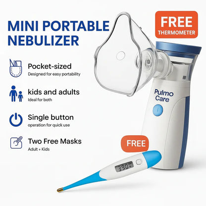 Portable Mini Nebulizer + Free  thermometer